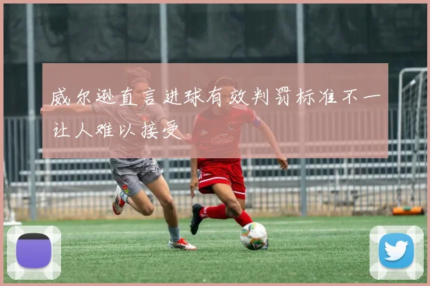 威尔逊直言进球有效判罚标准不一让人难以接受